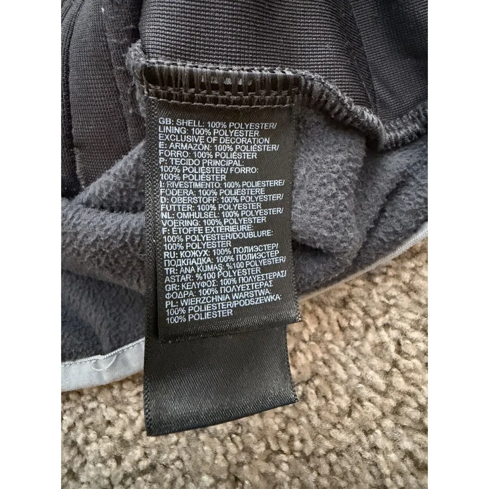 Men's The North Face 1/4 Zip‎ Pullover Fleece Sweatshirt Red Gray Size Large